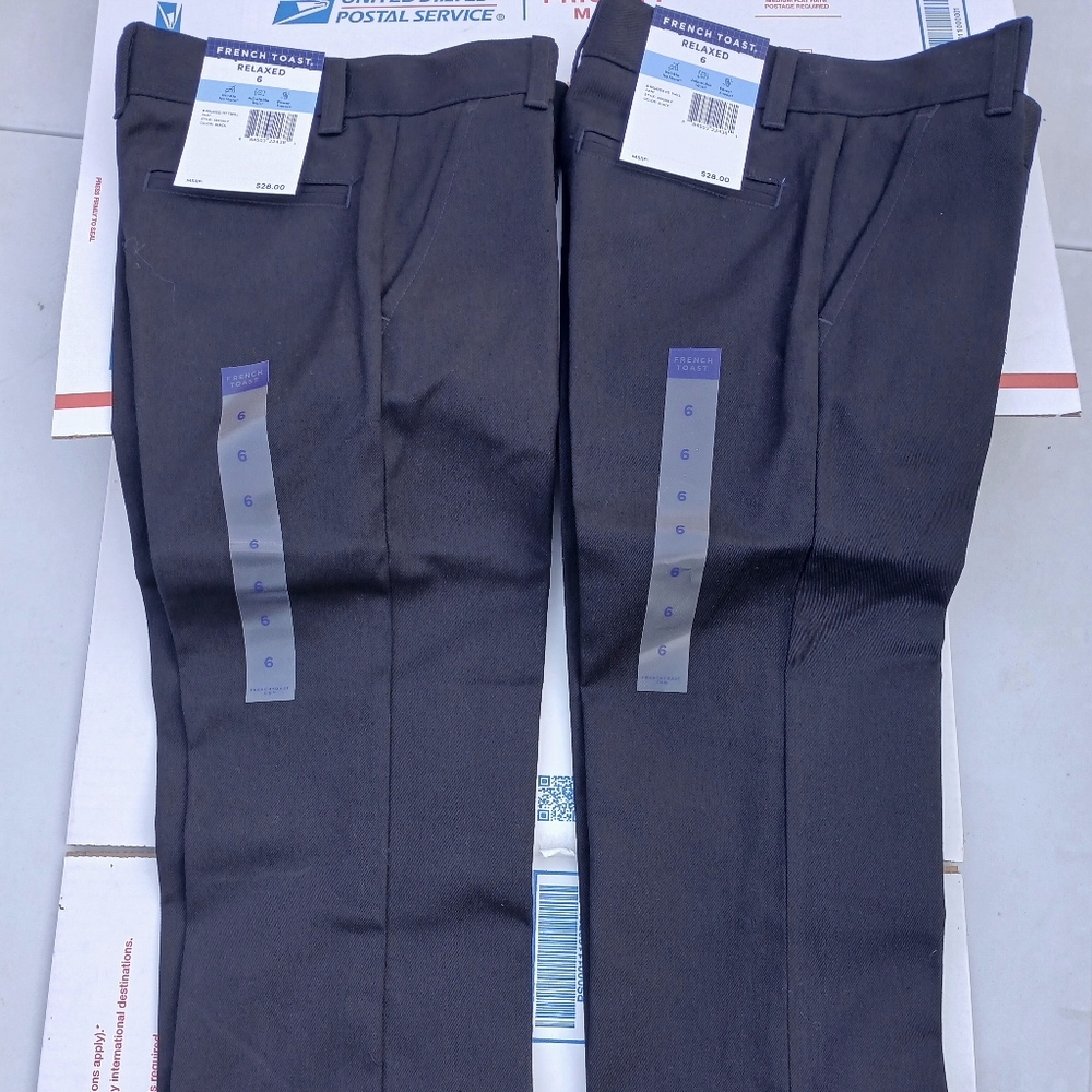 2 Brand newFrench Toast Boys' Relaxed Fit Twill Pant with Adjustable Waist